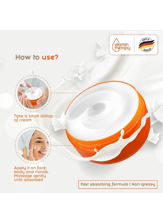 Creme 21 All Day Cream - 150ml | Face, Body & Hand Moisturizer with Vitamin E & Pro B5 | Hydrating Formula for 24 H Intensive Moisturization | Suitable for Dry to Ultra Dry Skin | Made in Germany - Image 5